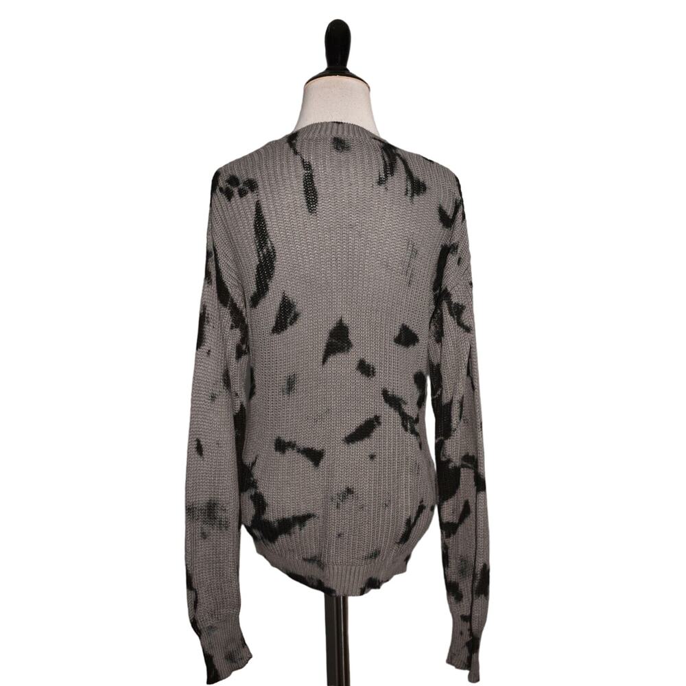 LISA RINNA COLLECTION NEW $65 Tie-Dye Pullover Sweater Smoke Medium - Picture 3 of 3